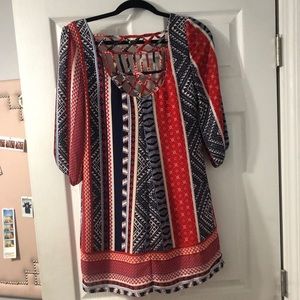 different patterned dress